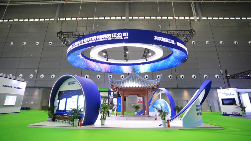 新材料仿古建筑首次亮相！中机国际参加2021年中国筑博会